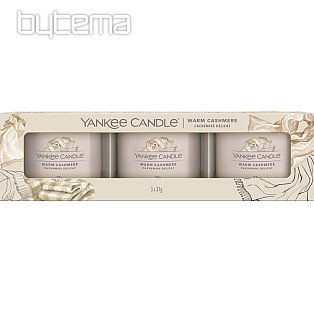 svíčka YANKEE CANDLE vůně WARM CASHMERE SADA 3 kusů