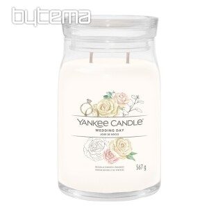 svíčka YANKEE CANDLE vůně WEDDING DAY SKLO VELKÉ 2 knoty