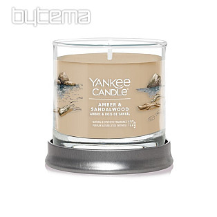 svíčka YANKEE CANDLE vůně AMBER and SANDALWOOD TUMBER MALÝ