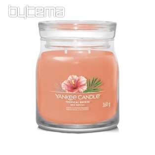 svíčka YANKEE CANDLE vůně TROPICAL BREEZE SKLO STŘEDNÍ 2 knoty