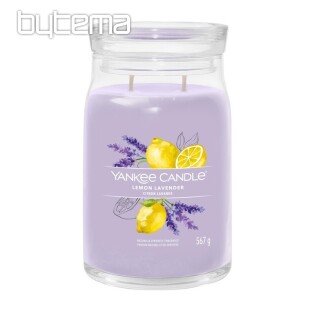 YANKEE CANDLE - LEMON LAVENDER SKLO VELKÉ 2 knoty