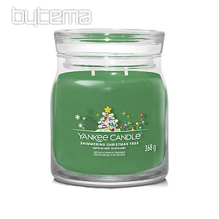 svíčka YC vůně SHIMMERING CHRISTMAS TREE SKLO STŘEDNÍ 2 knoty