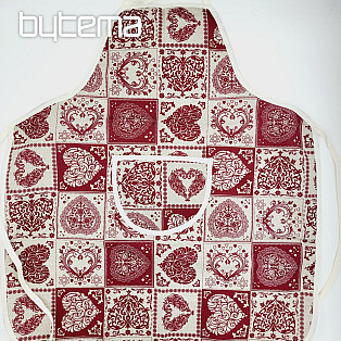 Zástěra s laclem PATCHWORK SRDCE