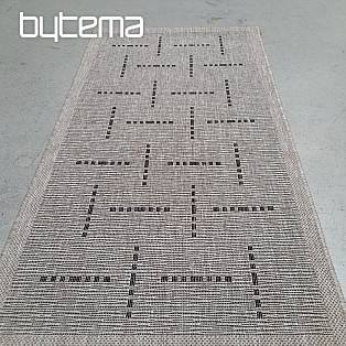 Koberec buklé FLOORLUX 20008 čárky silver-black