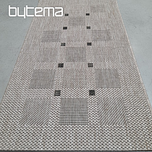 Koberec buklé FLOORLUX 20079/04 tečky silver -black