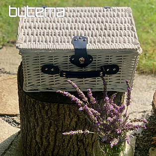 Piknikový koš GARDEN bílý pro 4 osoby
