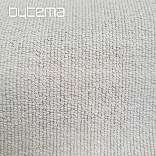 Luxusní jednobarevná designová dekorační látka GERSTER 77052/20 SMETANOVÁ
