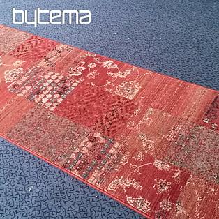 Luxusní vlněný běhoun ROYAL PATCHWORK red