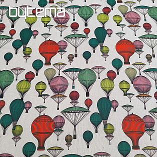Dekorační látka BALÓN GLOBUS 701 digitalní potisk
