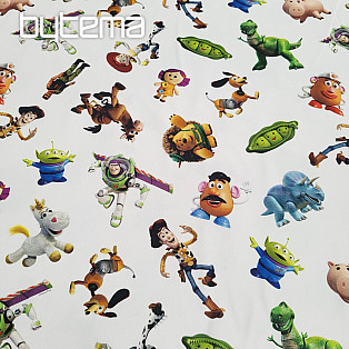 Dětská dekorační látka TOY STORY velké