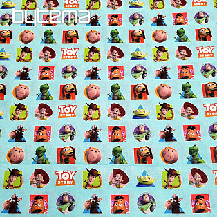 Bavlněná látka TOY STORY PATCH