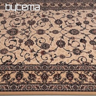 Vlněný klasický koberec ORIENT krémový s modrou