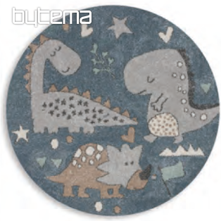 Dětský kulatý koberec ROMA dinosauři