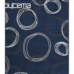 Kusový koberec LOTTO kruhy modrá