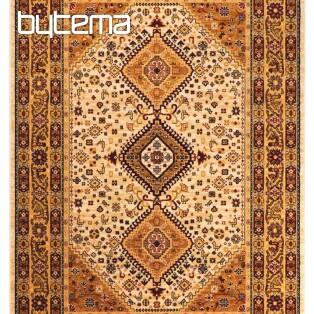 Luxusní vlněné koberec PRAGUE geometrický béžový