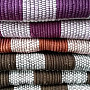 Bavlněný kobereček KOSTKA terakota/bordo