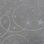 Vánoční dekorační látka Režné hvězdy - bílé