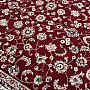 Vlněný koberec SAPHIR celoplošný květ bordo