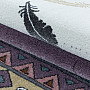 Luxusní dětský kusový koberec FUNNY indián fialový