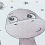 Luxusní dětský kusový koberec FUNNY DINOSAURUS RŮŽOVÝ