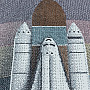 Luxusní dětský kusový koberec FUNNY raketoplán