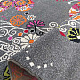 Dětský koberec MONDO 114 motýlci - šedý