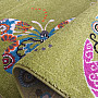 Dětský koberec MONDO 114 motýlci - zelený