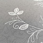 Luxusní vyšívaná záclona bílá - květ 11775