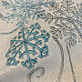 Vyšívaný vánoční ubrus modro-stříbrný