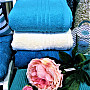 Luxusní ručník a osuška MADISON 385 tm.modrá