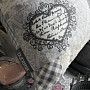 Dekorační polštář Růžičky šedé patchwork