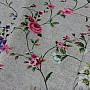 Dekorační látka Květy RAME fialová