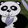 Dětský koberec PANDA zelený