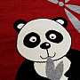 Dětský koberec PANDA červený