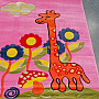 Dětský koberec KIDS ŽIRAFA růžový