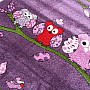 Dětský koberec BELLA SOVY lila