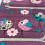 Dětský koberec BELLA PTÁČCI lila