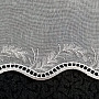 Záclona bílá s vyšívkou na batistu 280 cm