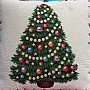 Povlak na vánoční dekorační polštář Vánoční stromeček