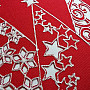 Vyšívaný dekorační povlak Vánoční stromek červený