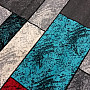 Kusový koberec AMAZON 1 šedý tyrkys