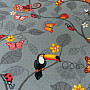 Dětský koberec HAPPY TREE šedý 90
