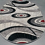 Kusový koberec ovál FENIX 11 black/red