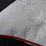 Vyšívaný dekorační povlak Sněhová vločka bílý