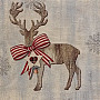 Povlak na vánoční dekorační polštář COUNTRY JELEN