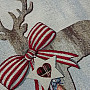 Povlak na vánoční dekorační polštář COUNTRY JELEN