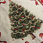 Povlak na vánoční dekorační polštář Stromeček mašle