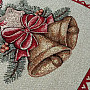Vánoční gobelínový ubrus 38x100 Stříbrné zvonky