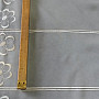 Záclona na vitrážku vyšívaná V2914 bílá