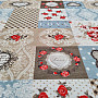 Dekorační látka LIA béžová patchwork